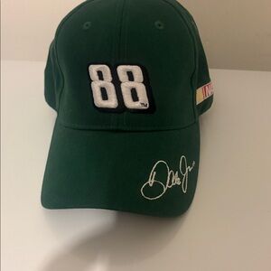 Green Dale Earnhardt Jr. Baseball Cap with 88 and Dale’s signature Embroidery.